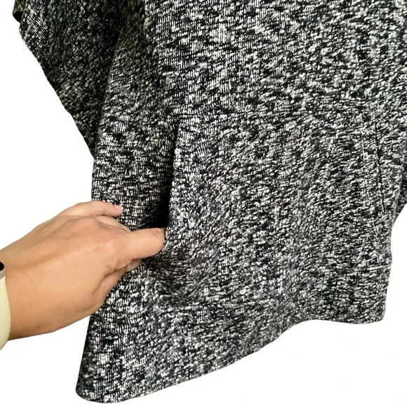 Lou & Grey Marled Knit Cotton Poncho XS/S Neutral Oversized Pullover - Picture 7 of 16